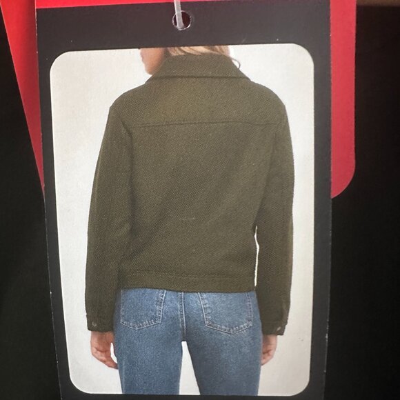 Banana Republic Women's Jacket Size M Dark Green Soft Brushed Fabric Casual NEW - Picture 13 of 16